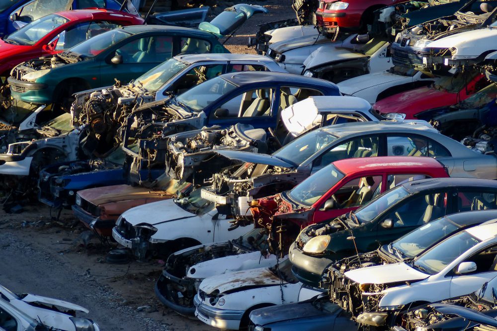 scrap car montreal goes to the scrap yard