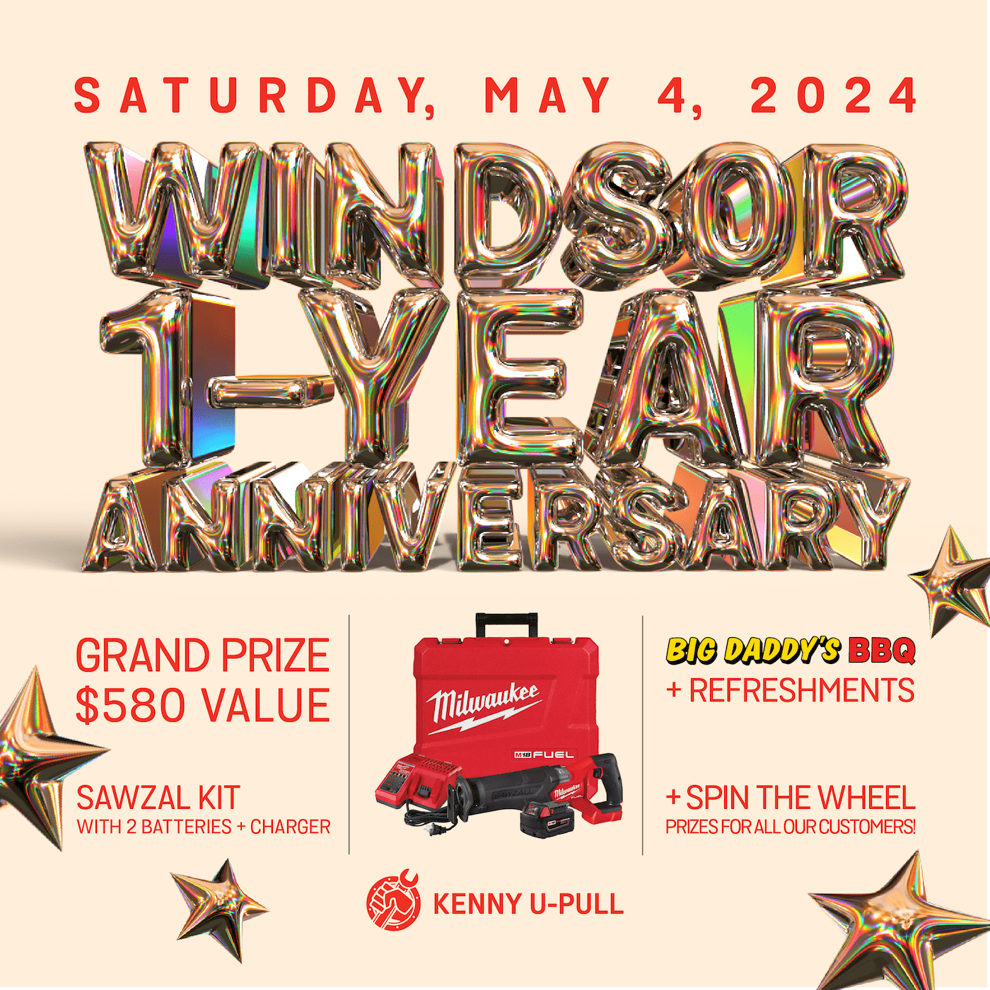 Kenny U-Pull Windsor 1 Year Anniversary