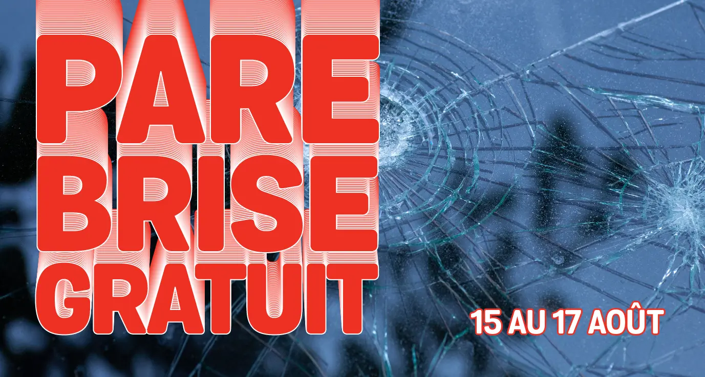 Promo Pare-brise avant GRATUIT