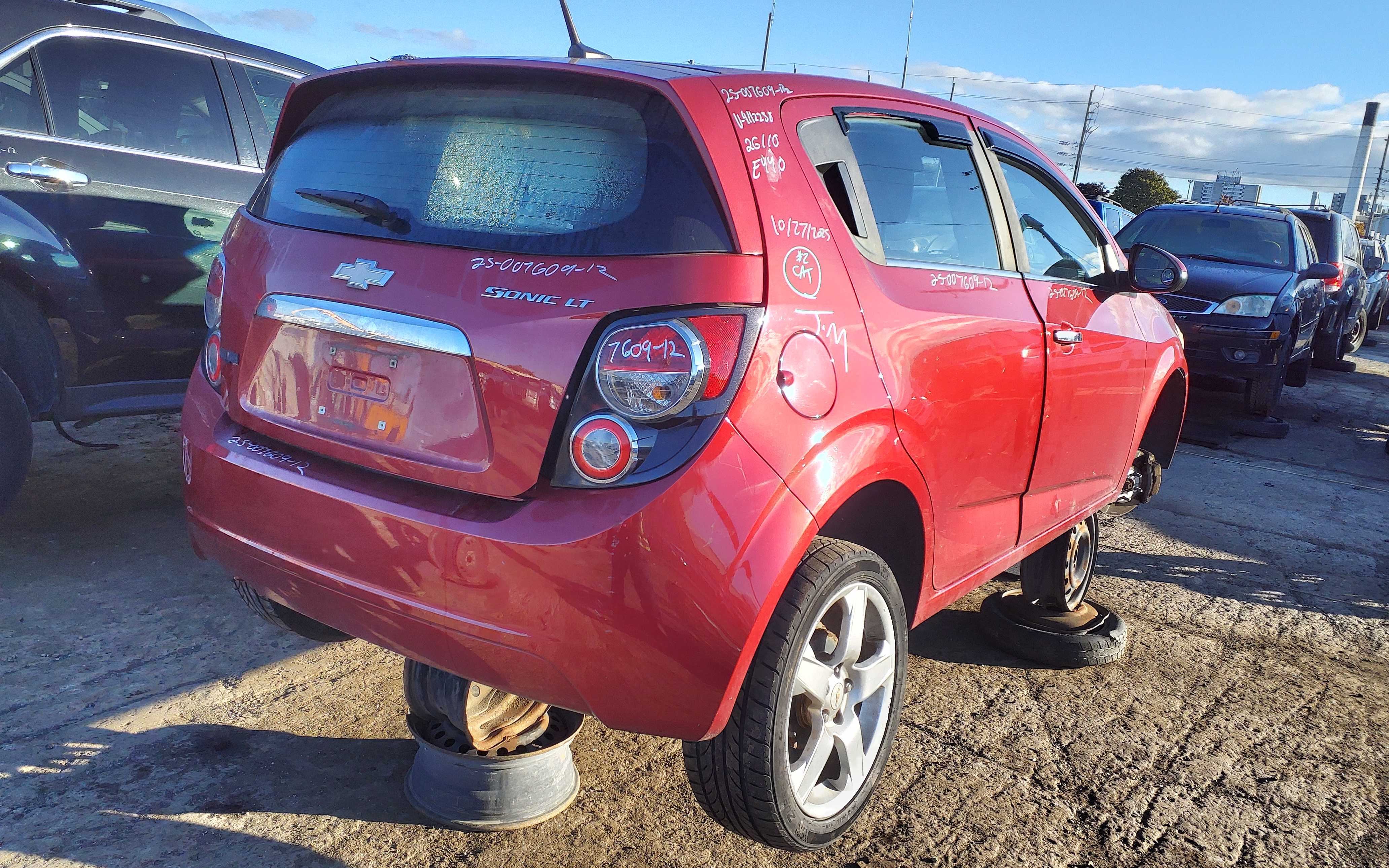 CHEVROLET SONIC 2012 Ajax Kenny U Pull CHEVROLET SONIC 2012 Ajax Kenny U Pull