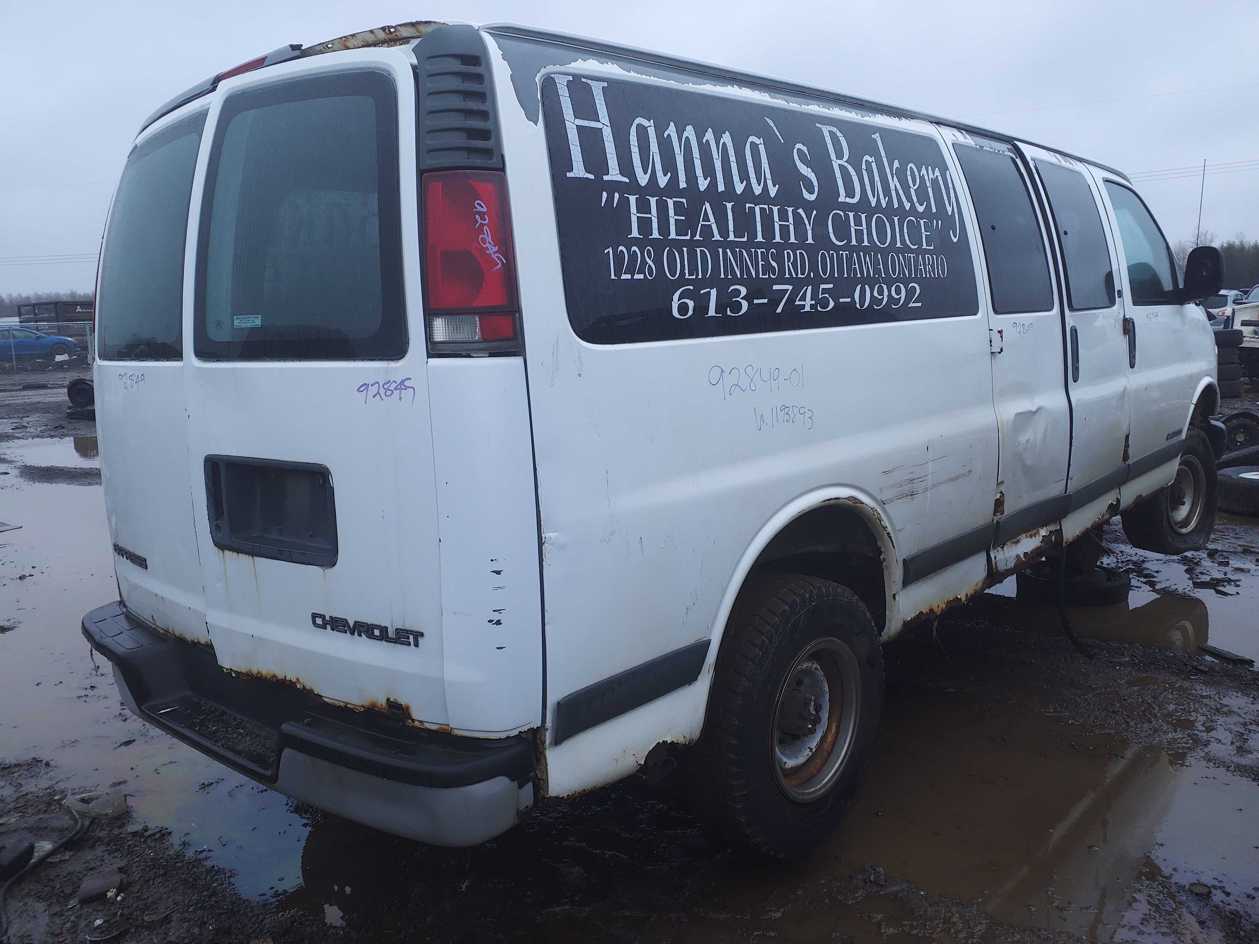 CHEVROLET EXPRESS VAN 2001