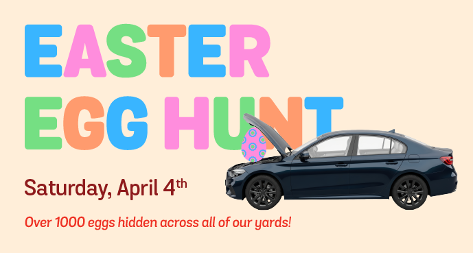 Easter Egg Hunt in the yard