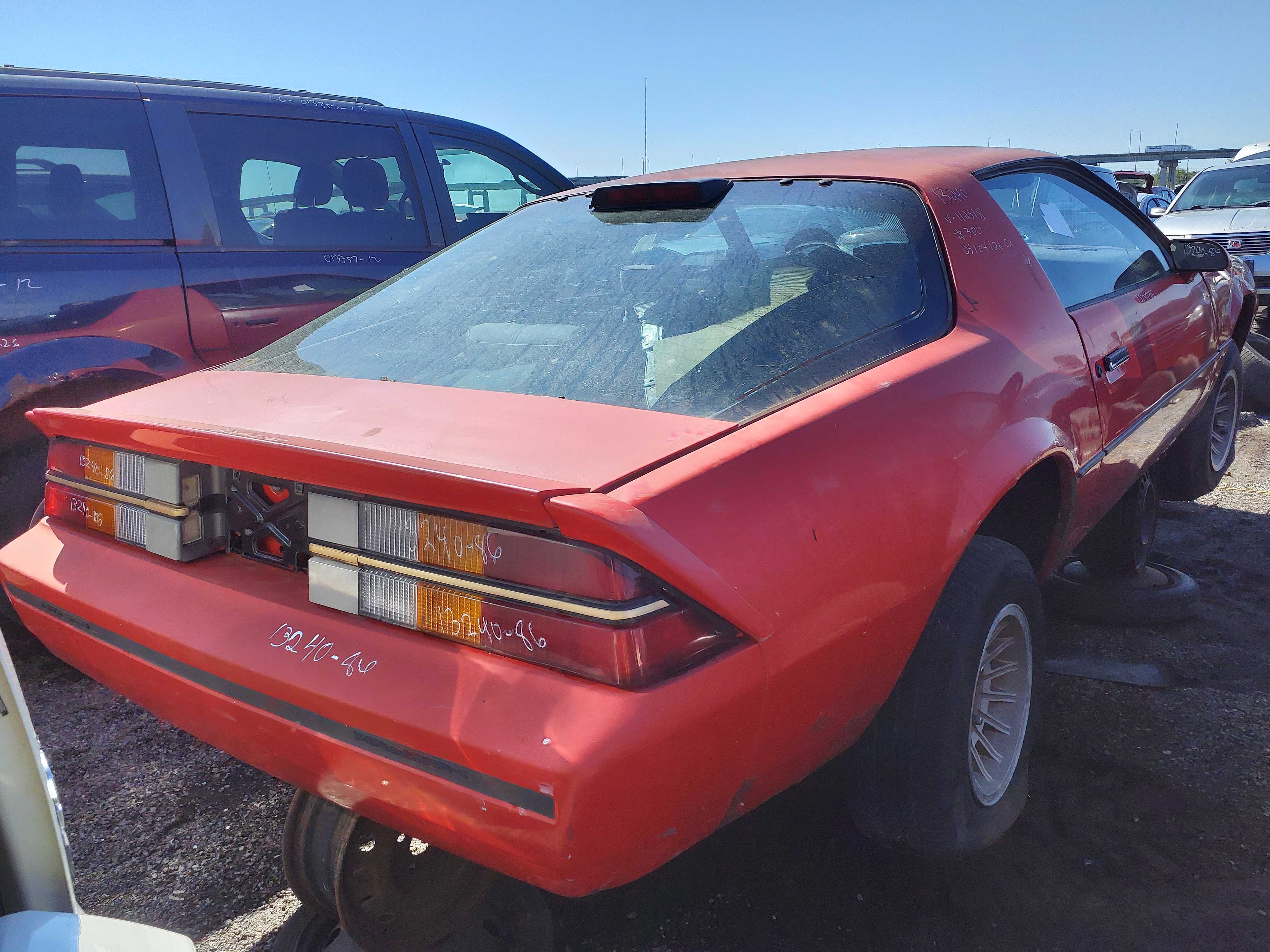 CHEVROLET CAMARO 1986