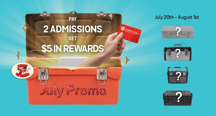 Two admissions = $5 in Kenny U-Pull Rewards!