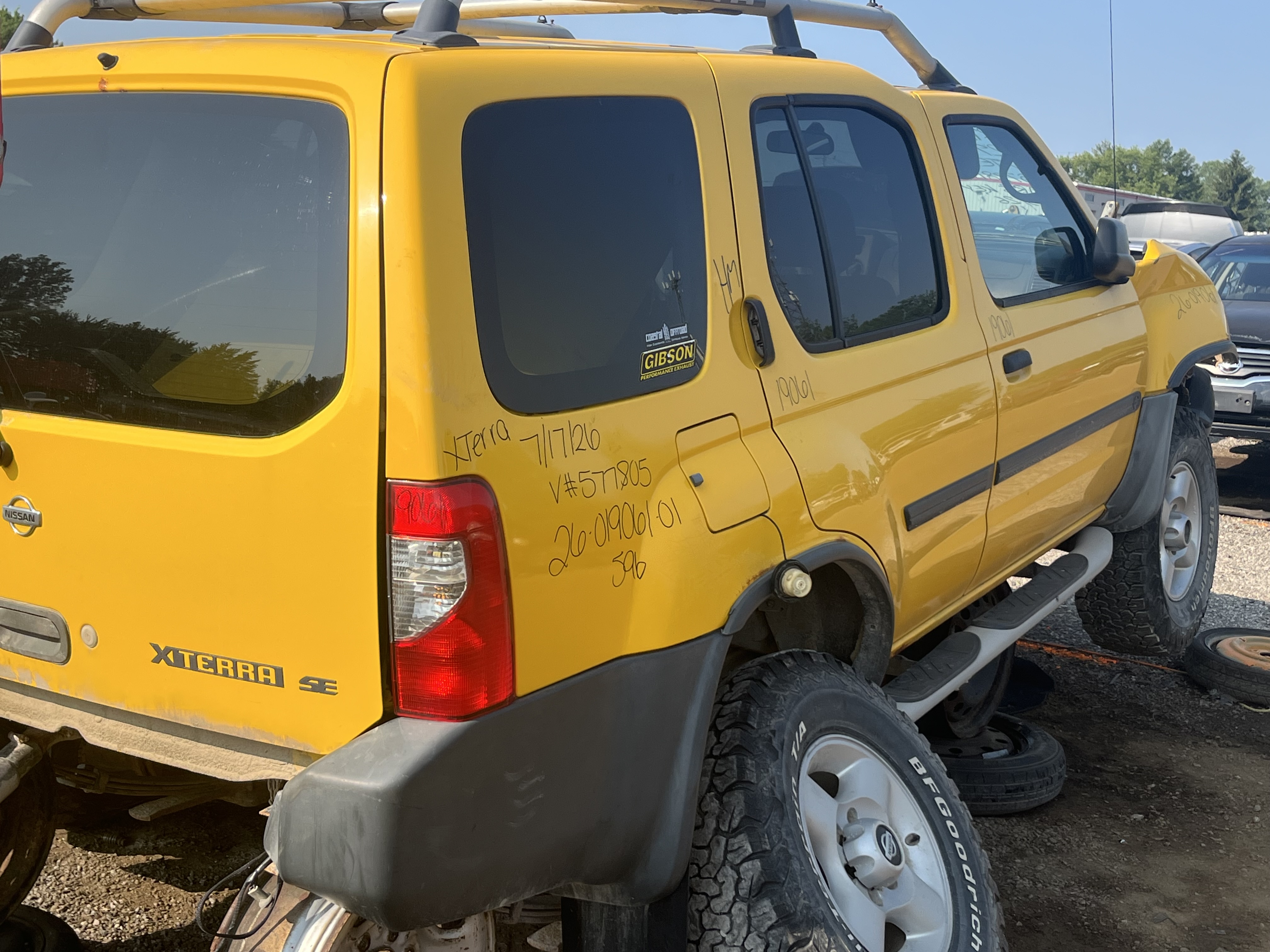 NISSAN XTERRA 2001