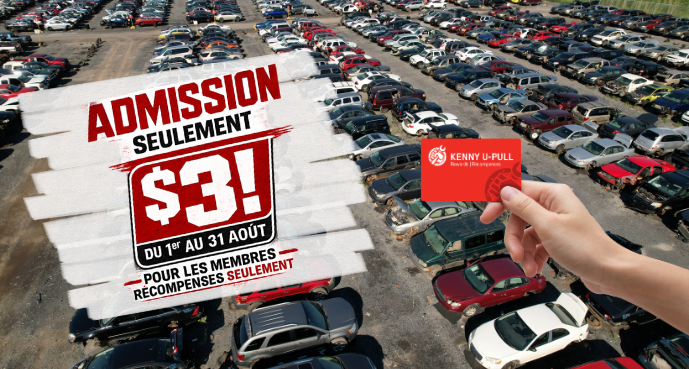Accès à la cour à seulement 3 $ pour les membres Récompenses!