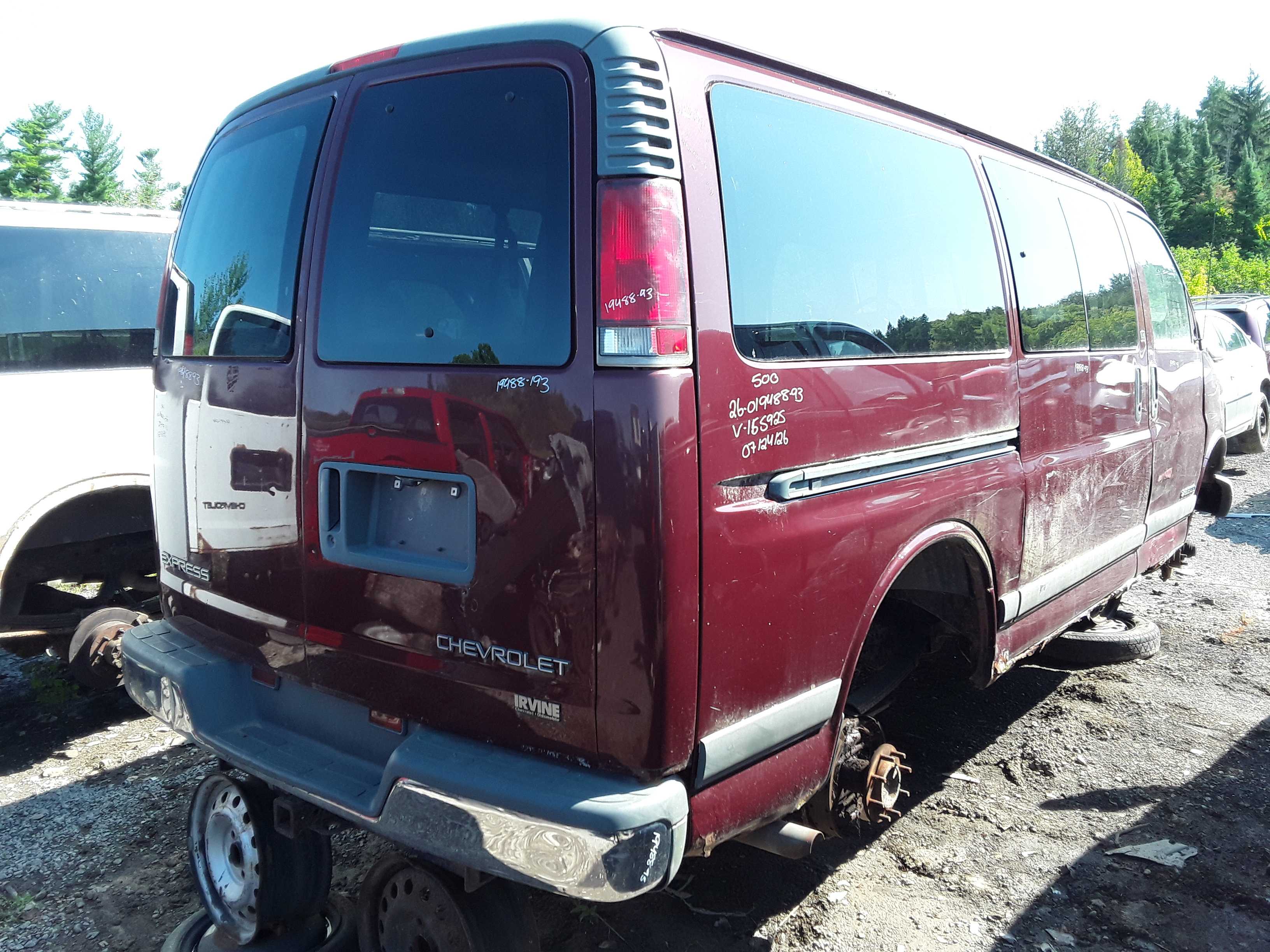 CHEVROLET EXPRESS VAN 2001