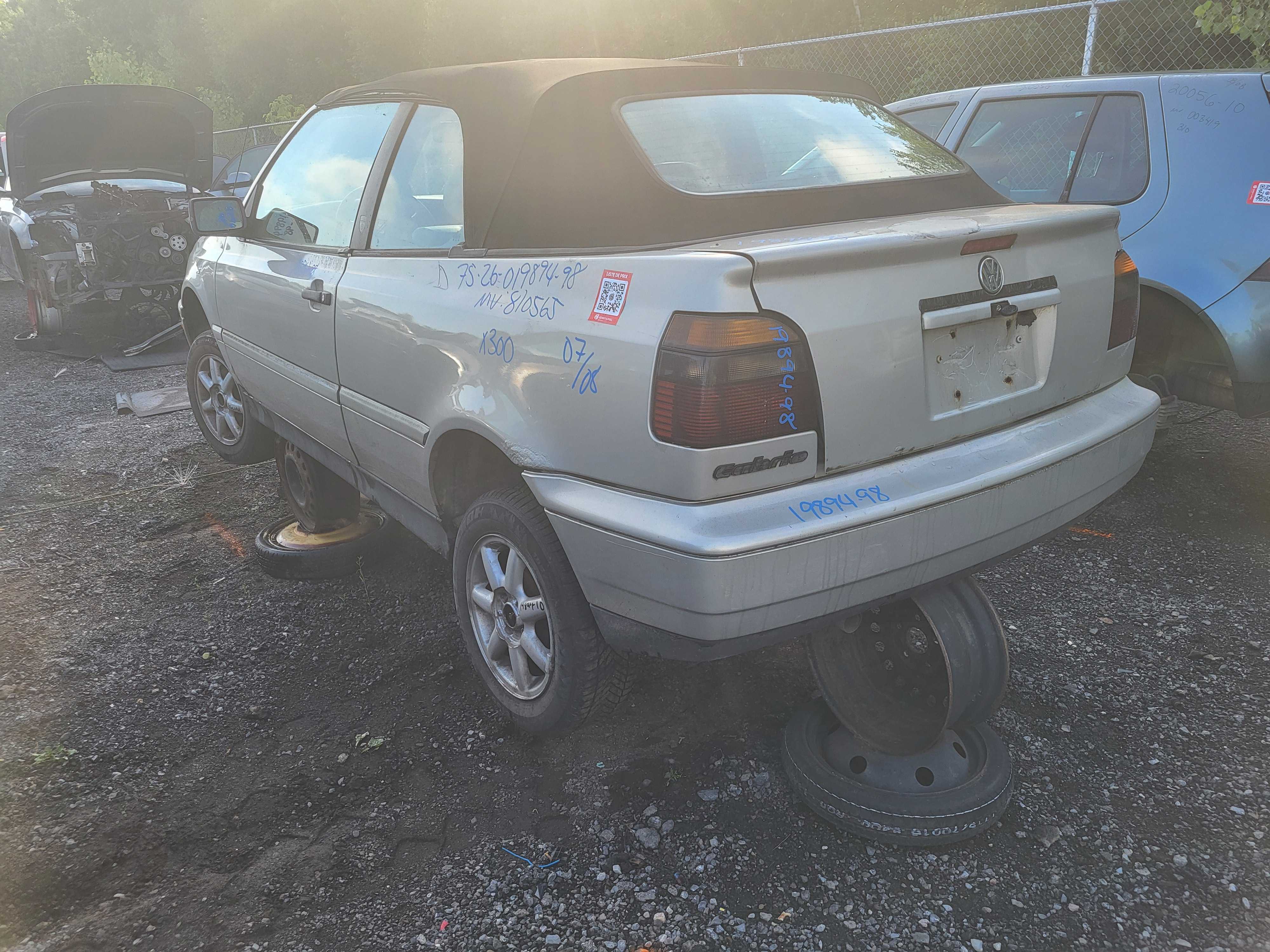 VOLKSWAGEN CABRIO 1998